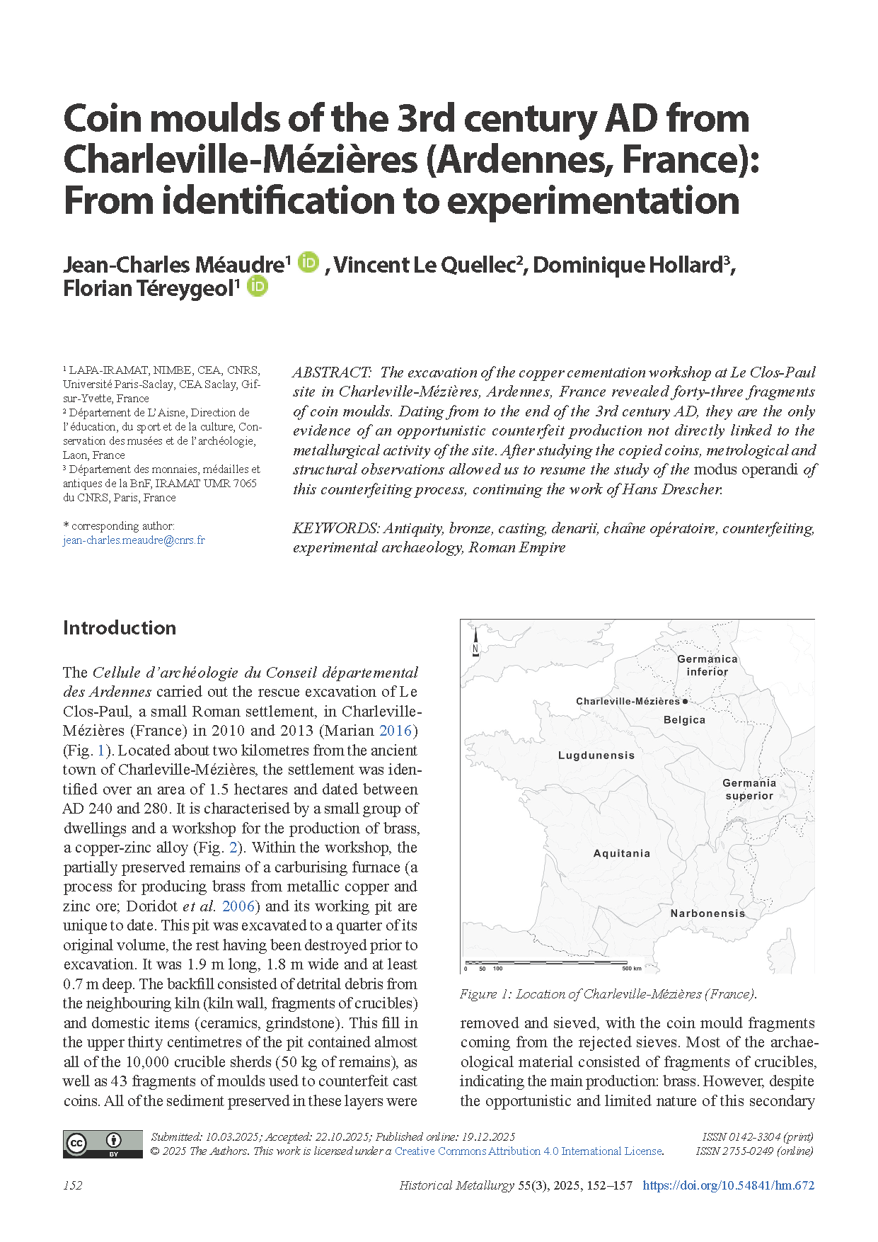 First page of article.